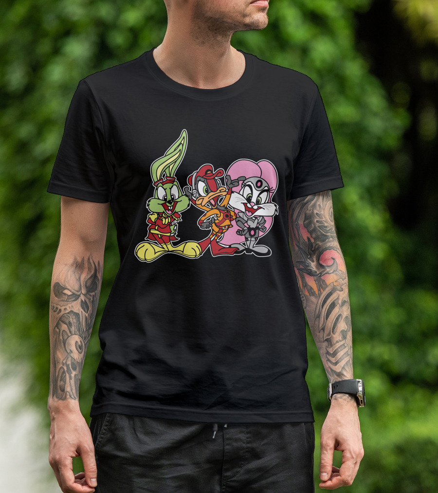 Bucky O'Hare Cartoon Characters Group T-Shirt