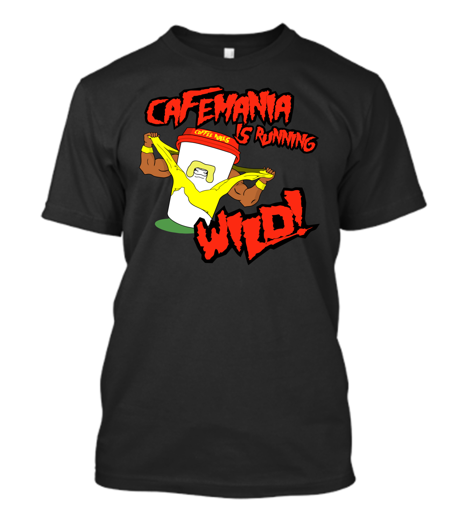 CAFEMANIA COFFEE MUSCLE IS RUNNING WILD T-Shirt