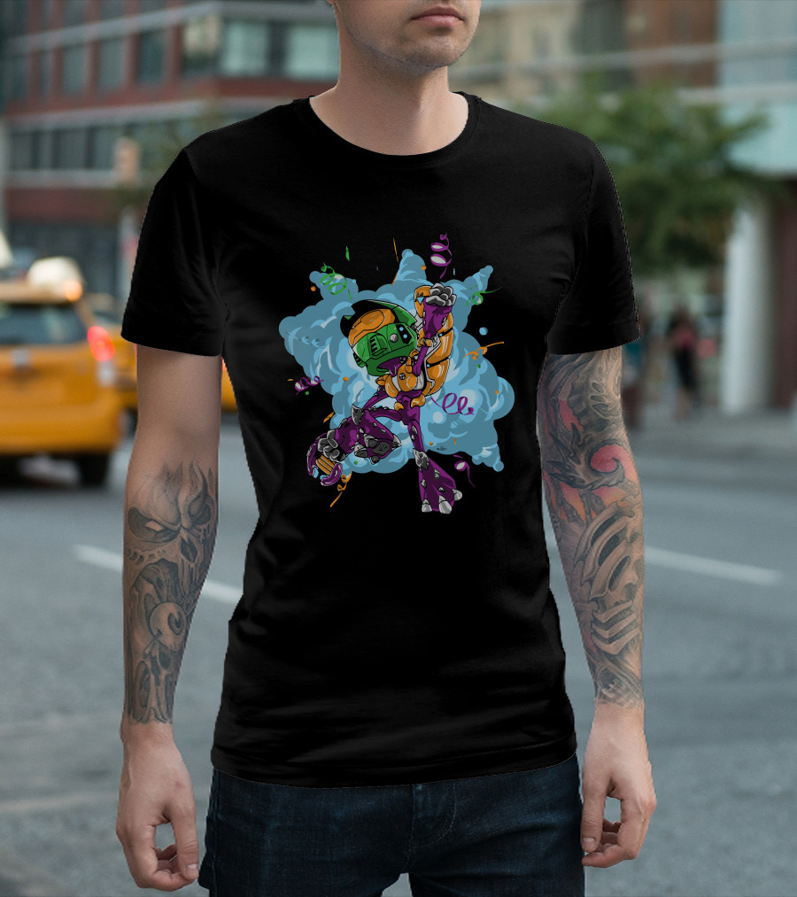 Cannon Fodder No More Rocket Robot Anime Explosion T-Shirt