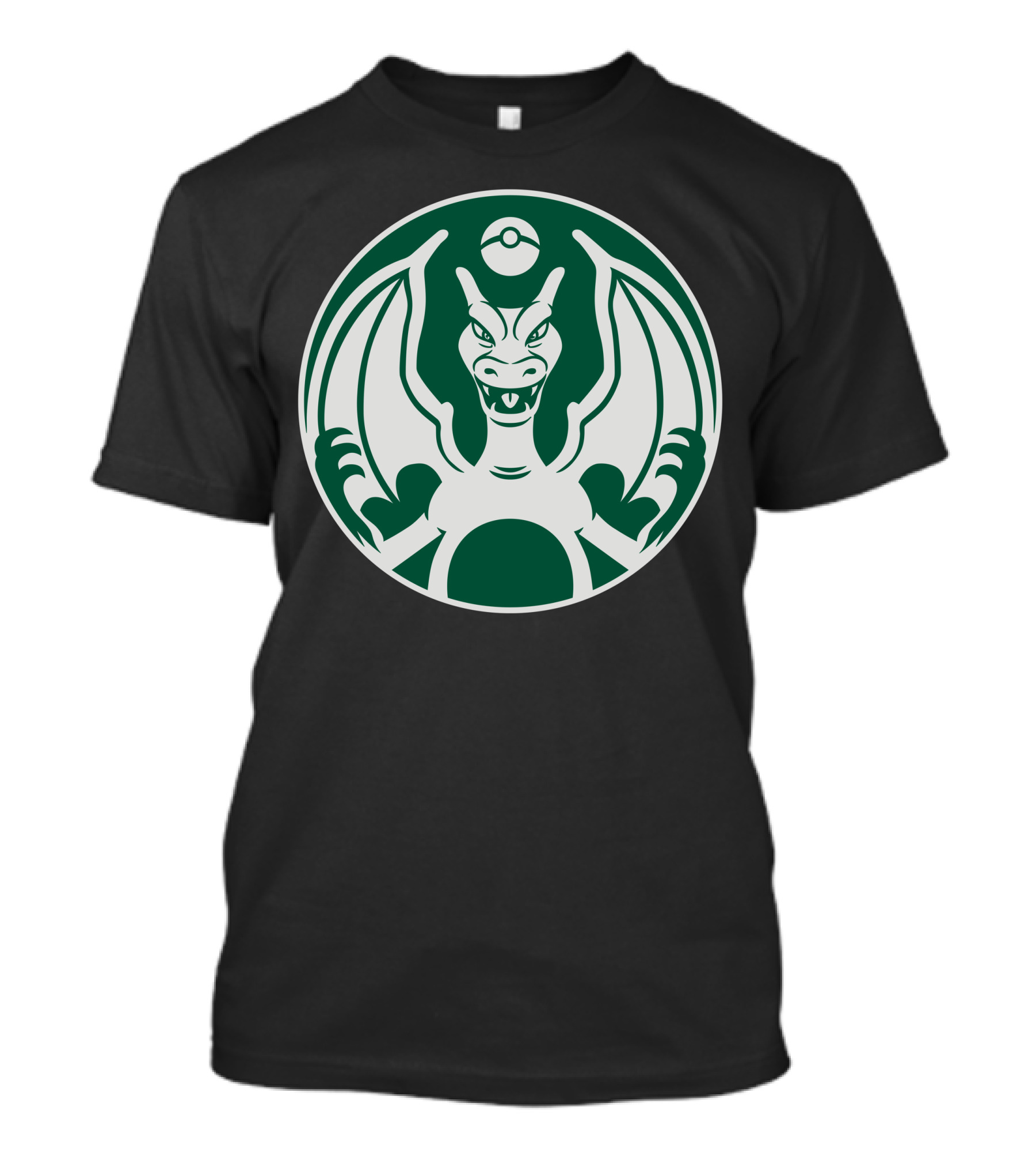 Charbucks Coffee Charizard Logo Pokémon T-Shirt