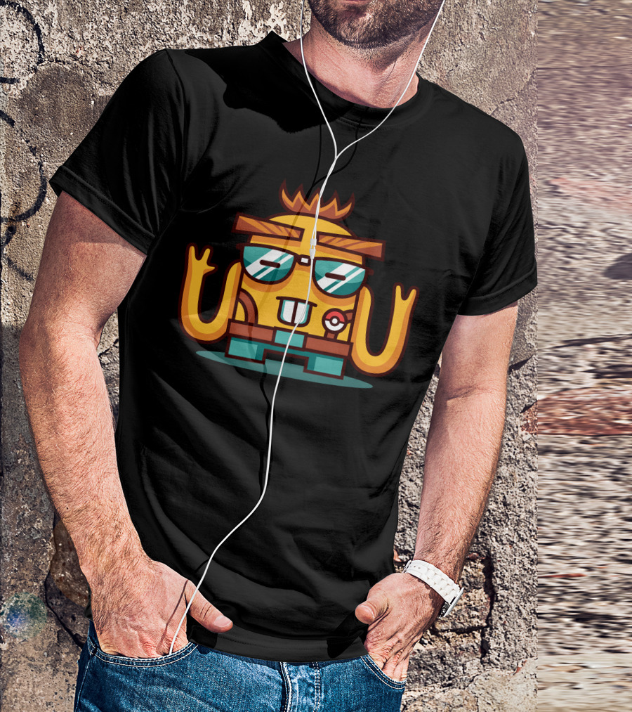 Chooloon Cool Character With Glasses And Pokéball T-Shirt