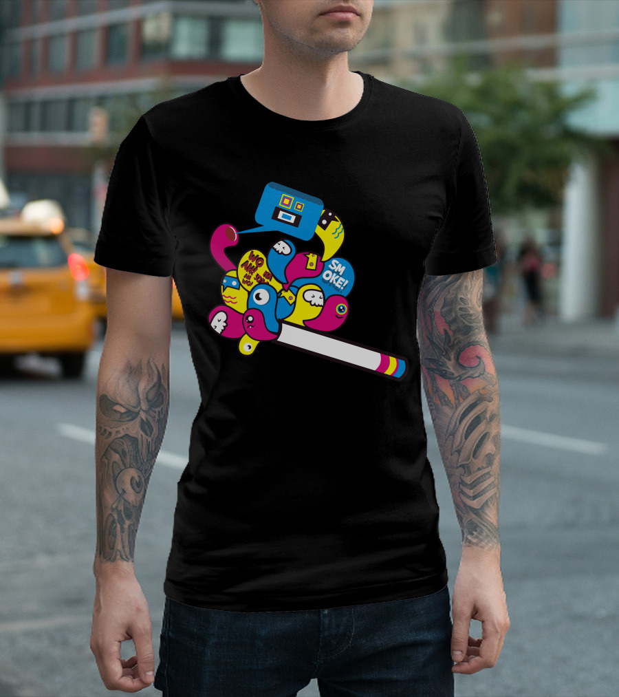 SMOKE IN NO SMOKING AREA Ciggarette T-Shirt