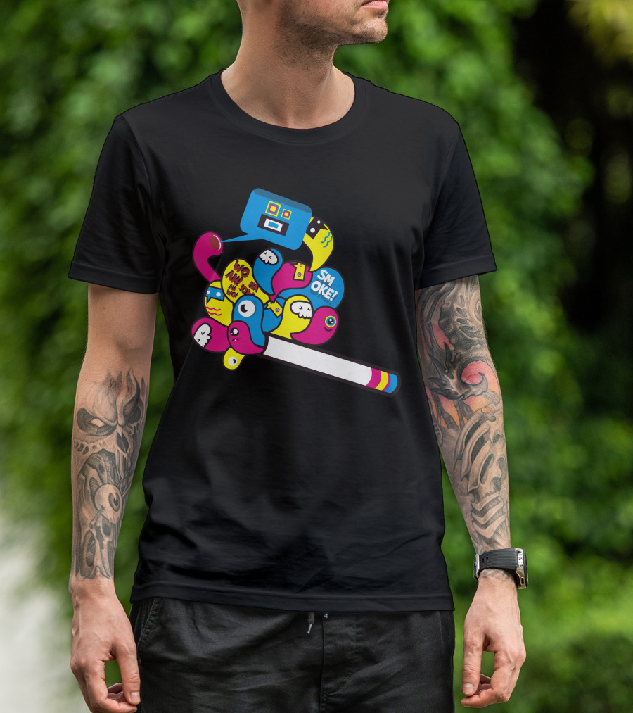 SMOKE IN NO SMOKING AREA Ciggarette T-Shirt