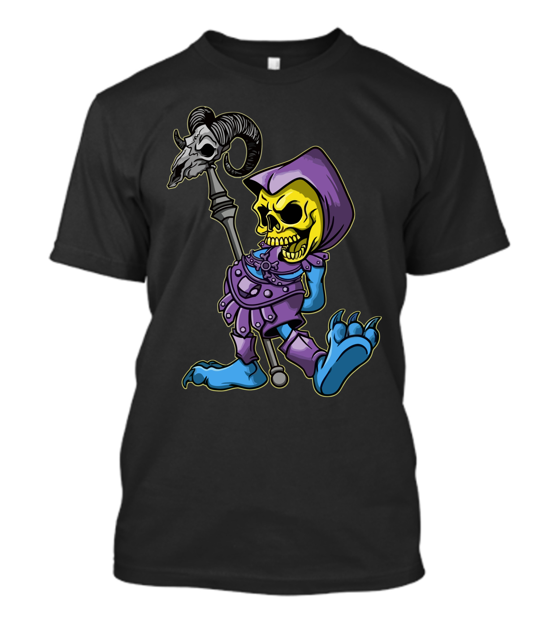 Skeletor Inspired Classic Myaah Cartoon T-Shirt