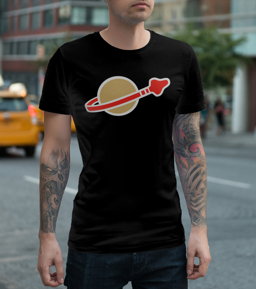 Classic Space Logo Vintage Rocket Emblem T-Shirt