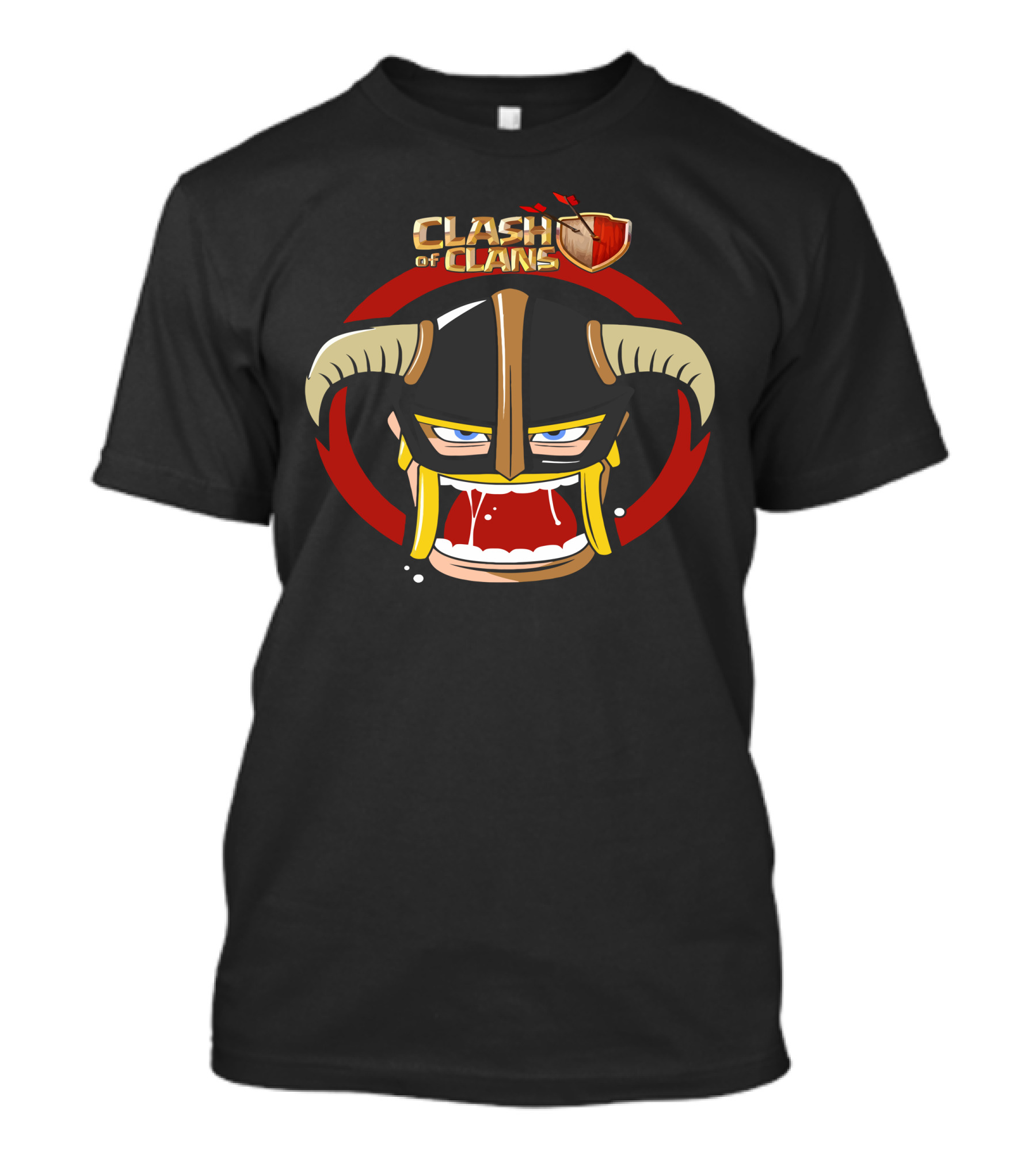 Clash Of Clans Barbarian Face Helmet T-Shirt