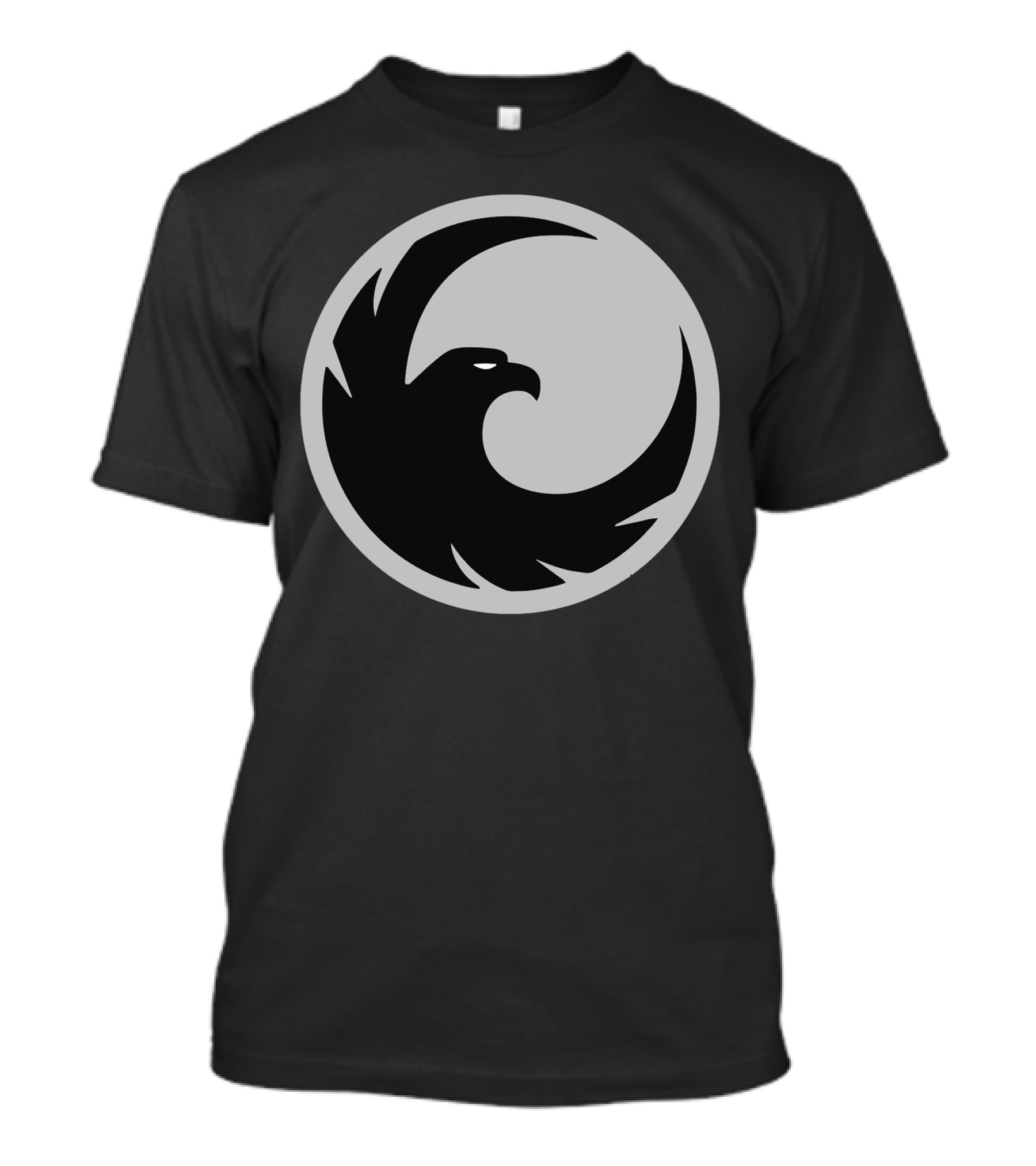 Colony Symbol Eagle Emblem In Gray And Black Circle T-Shirt