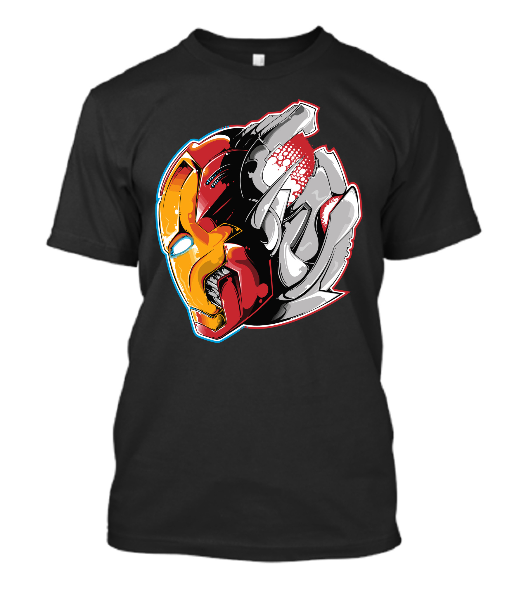 Iron Man And Optimus Prime Fusion T-Shirt