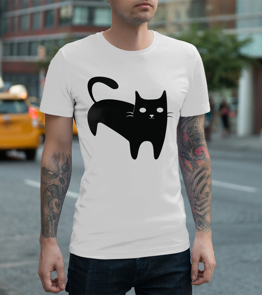 Cool Black Cat T-Shirt