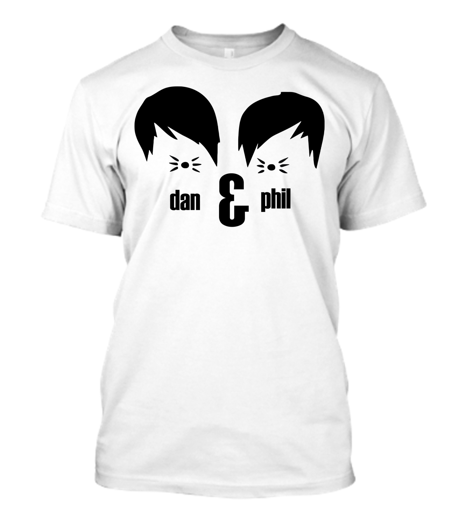 Dan And Phil Iconic Silhouettes And Whiskers T-Shirt