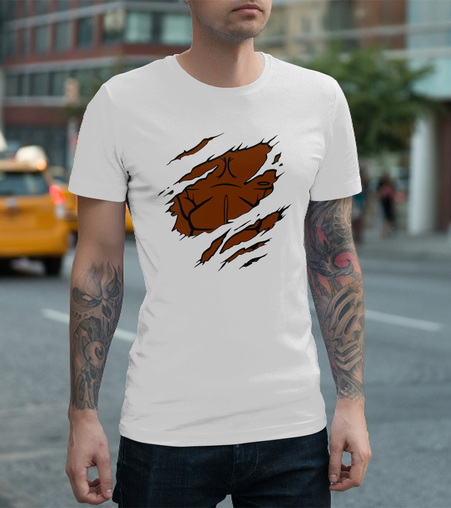 Powerful Hero Luke Cage Ripped Chest T-Shirt