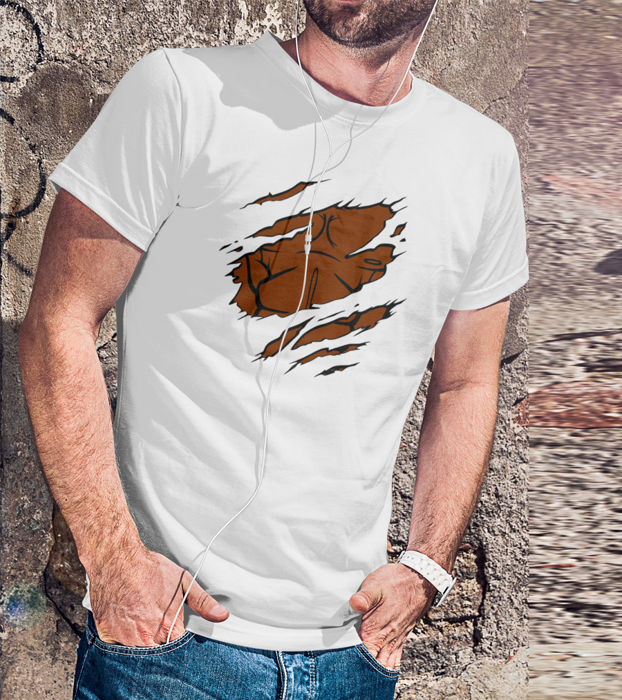 Powerful Hero Luke Cage Ripped Chest T-Shirt