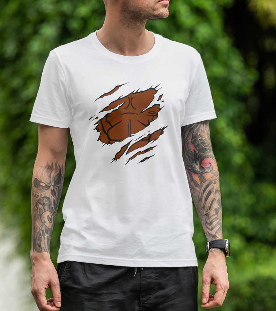 Powerful Hero Luke Cage Ripped Chest T-Shirt