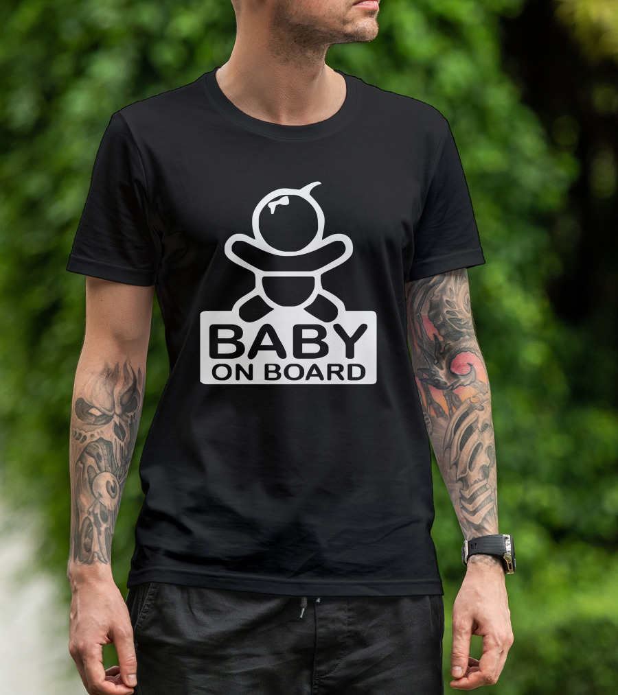 Baby On Board Sticker Vinyl Deca Cute Iconic Symbol T-Shirt