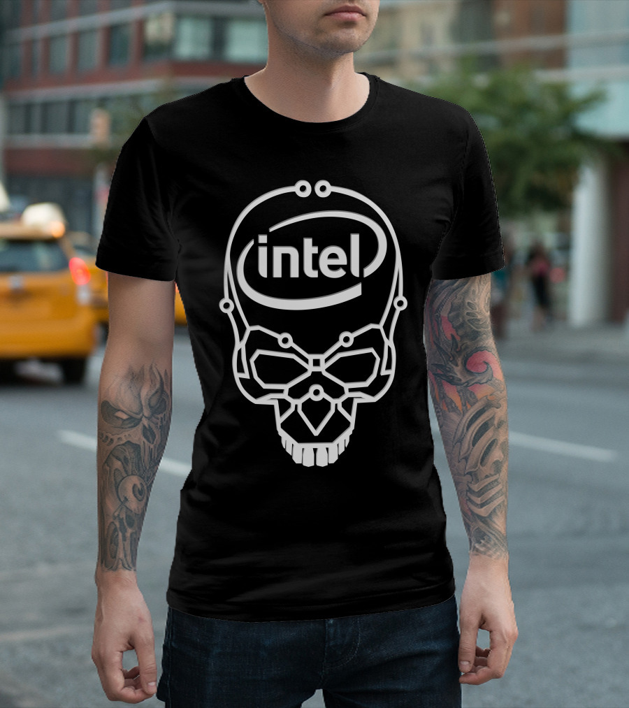 Intel Skull Logo Tech Fusion T-Shirt