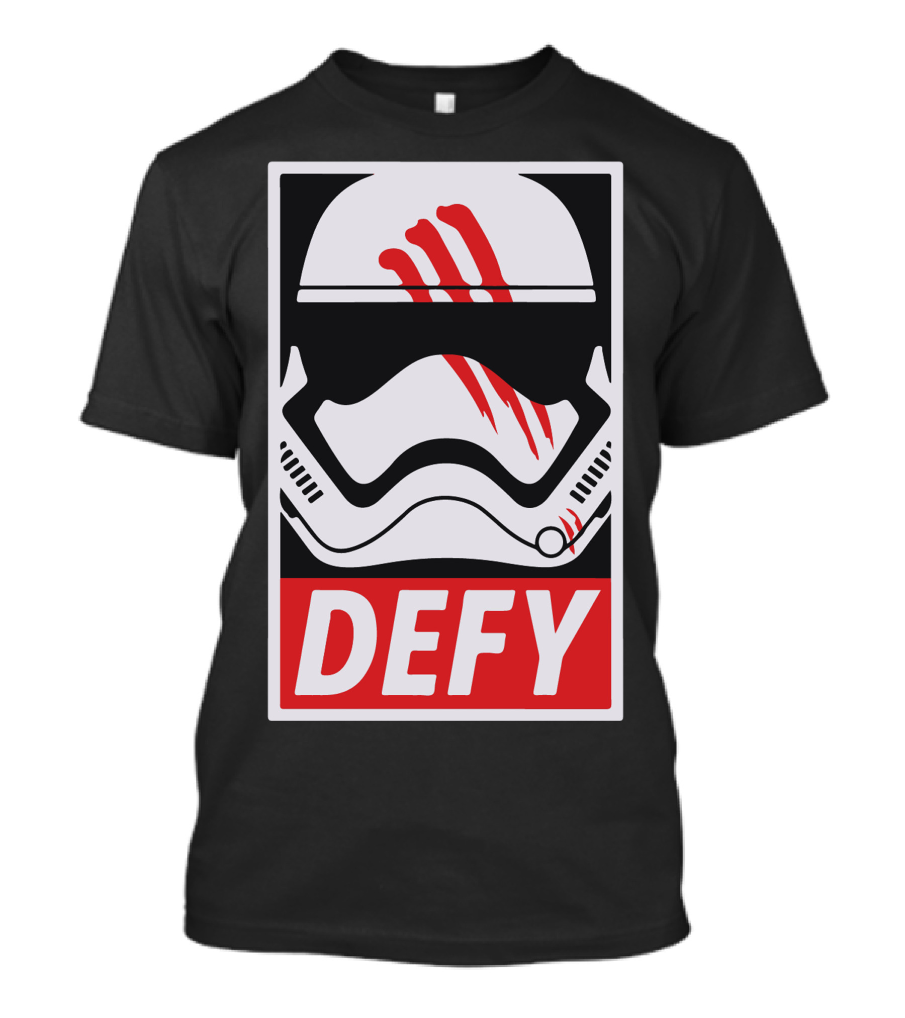 Defy Stormtrooper Helmet With Red Marks T-Shirt