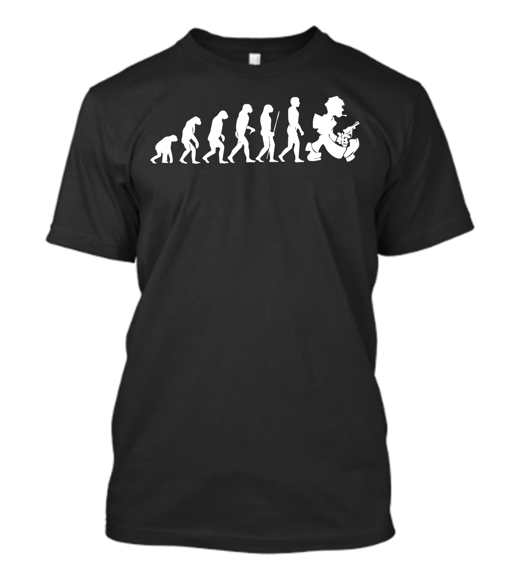 Evolution Nightwalker With Fun Nacht Colt Waffe Motif T-Shirt