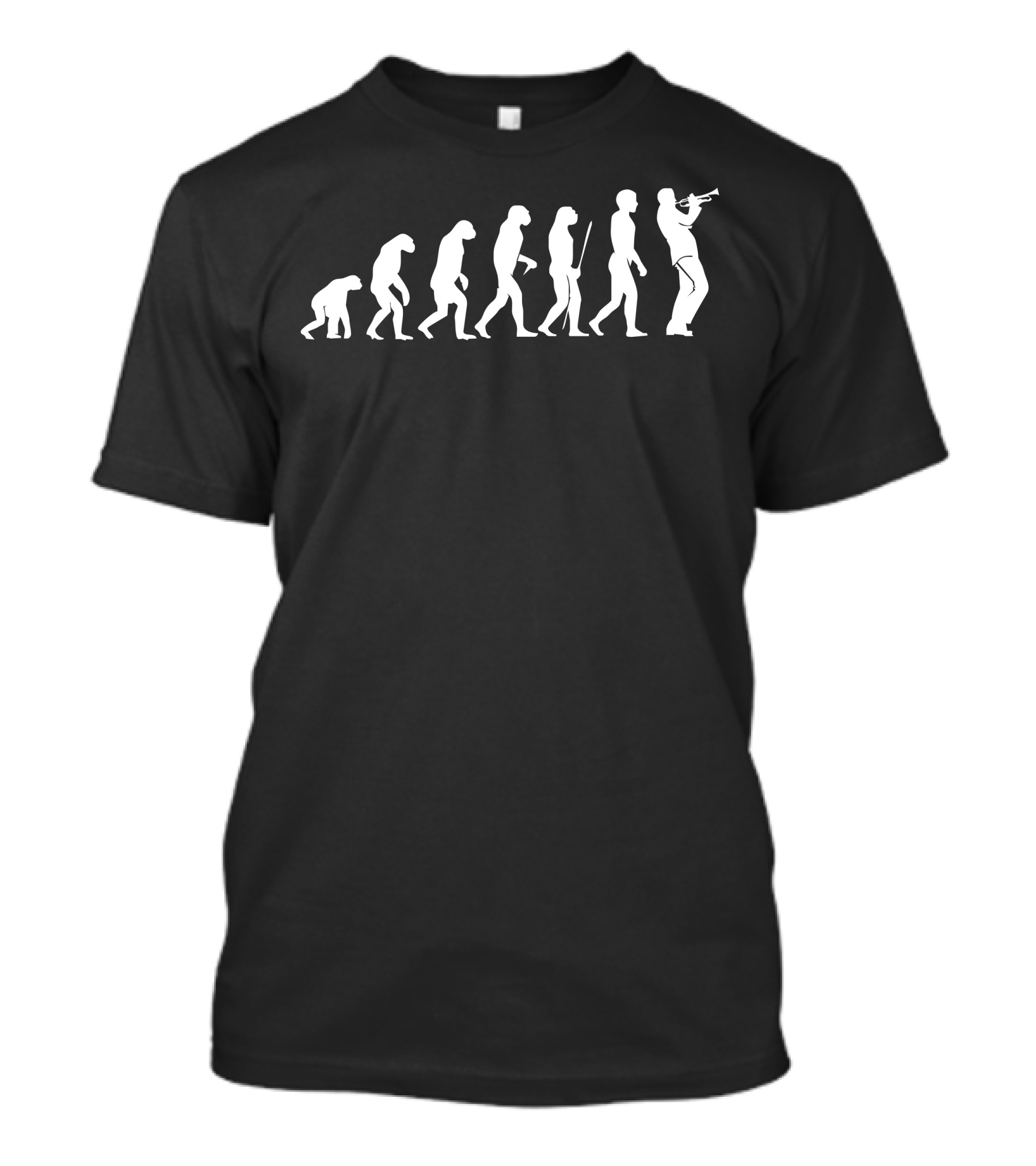 Evolution Trompeter Musik Musiker Instrument Trompete Trumpet Konzert Evolution Of Trumpet Player T-Shirt