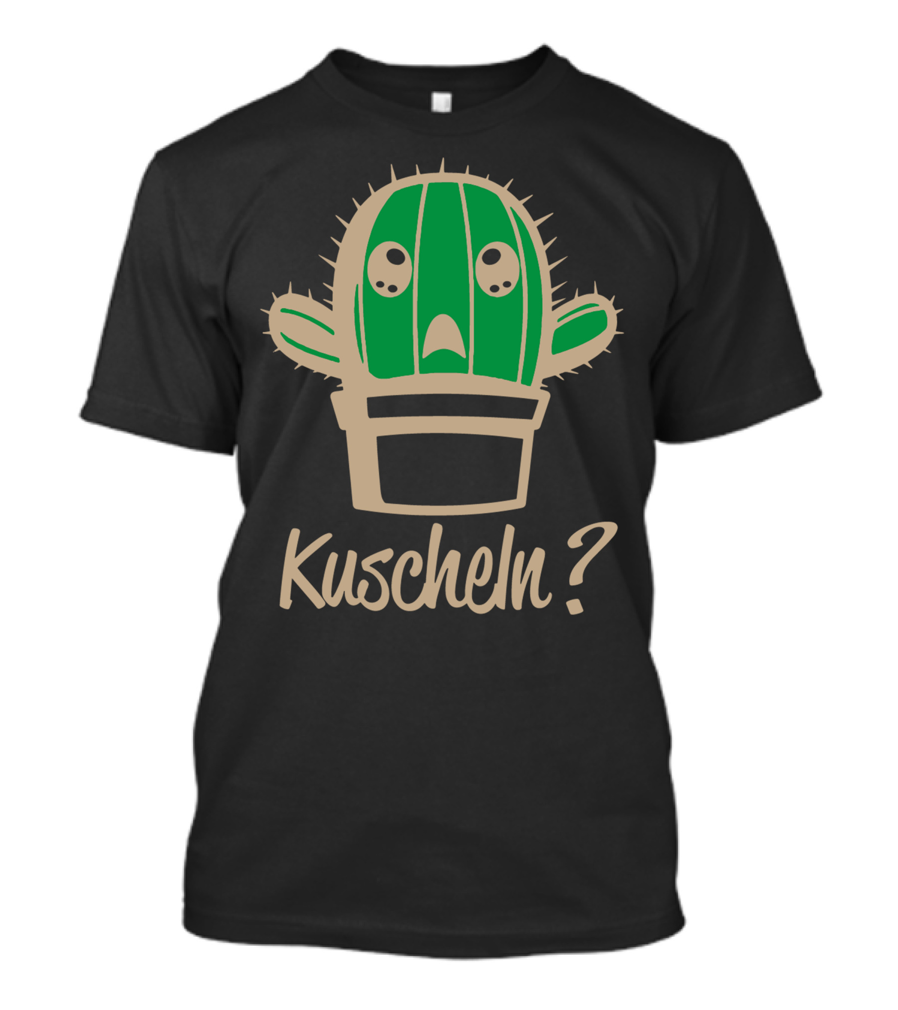 Kuscheln Cactus Comedy Question Mark T-Shirt