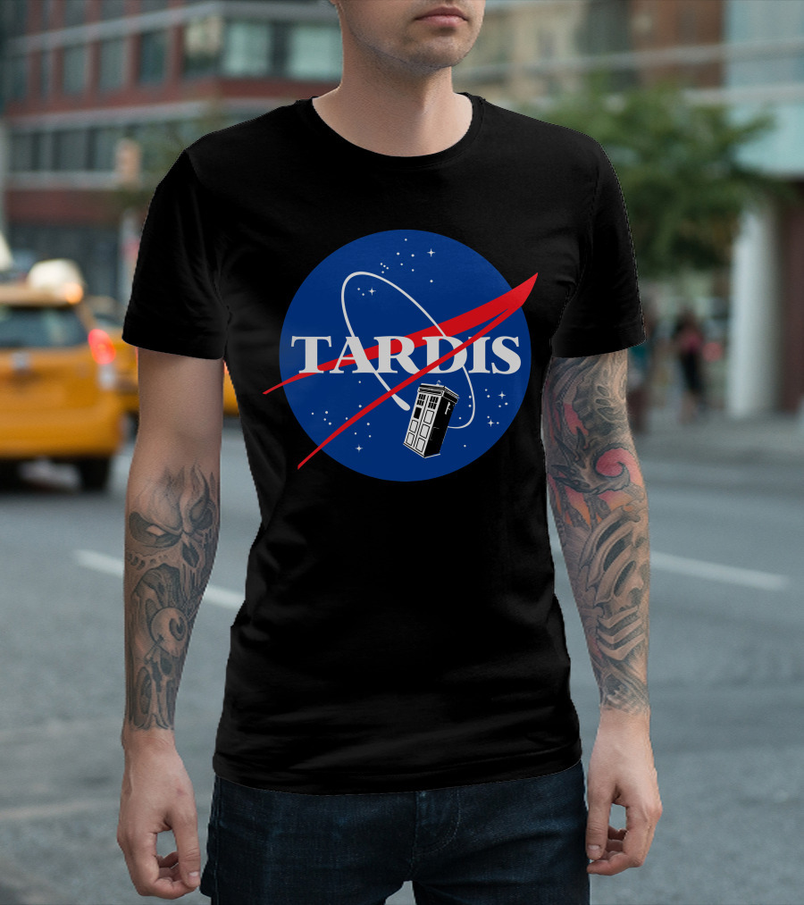 NASA TARDIS Space Logo Doctor Who Crossover T-Shirt