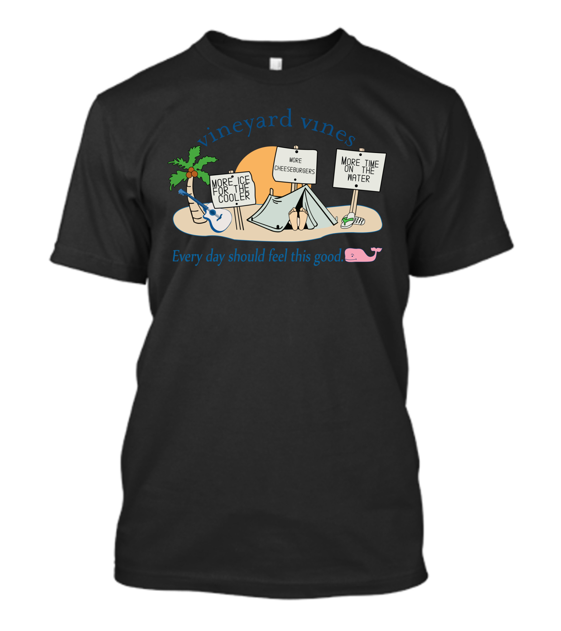 Vineyard Vines More Ice More Cheeseburgers More Time On The Water Every Day Should Feel This Good T-Shirt