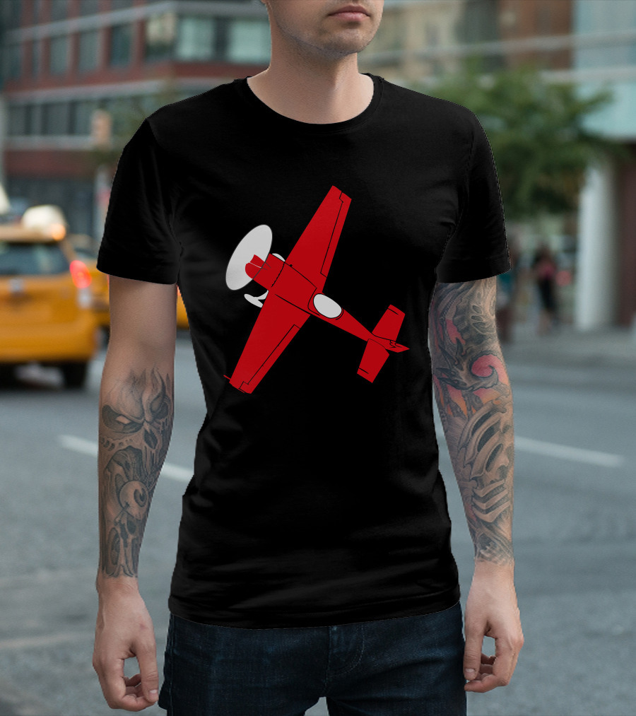 Pilot Flieger Airplane Flugzeug Extra300 RC Flyer Red Aircraft T-Shirt
