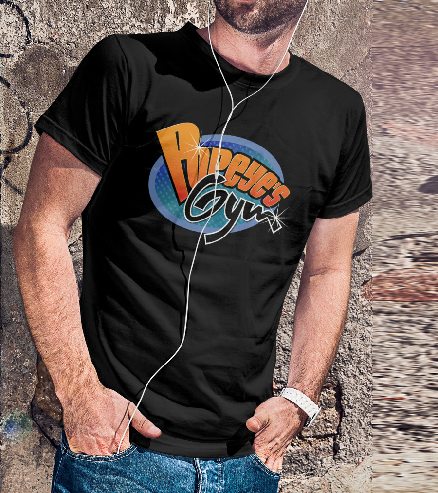 Popeye's Gym Retro Cartoon Fitness Adventure T-Shirt