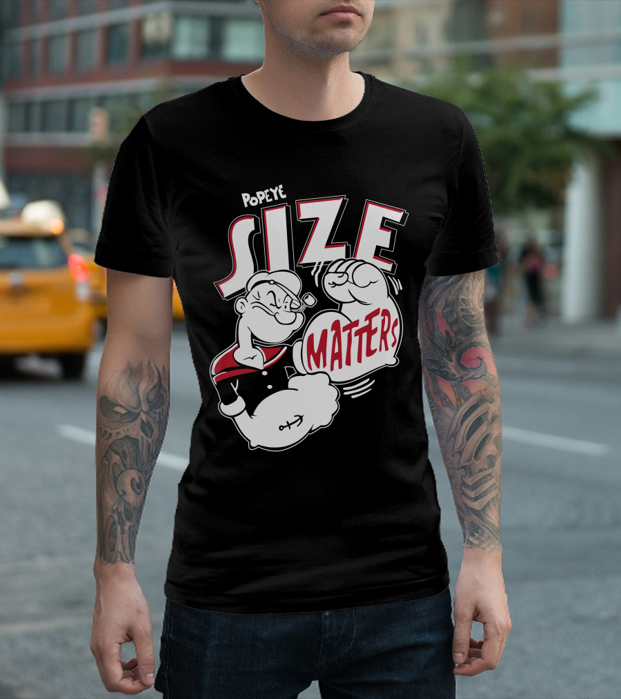 Popeye Size Matters T-Shirt
