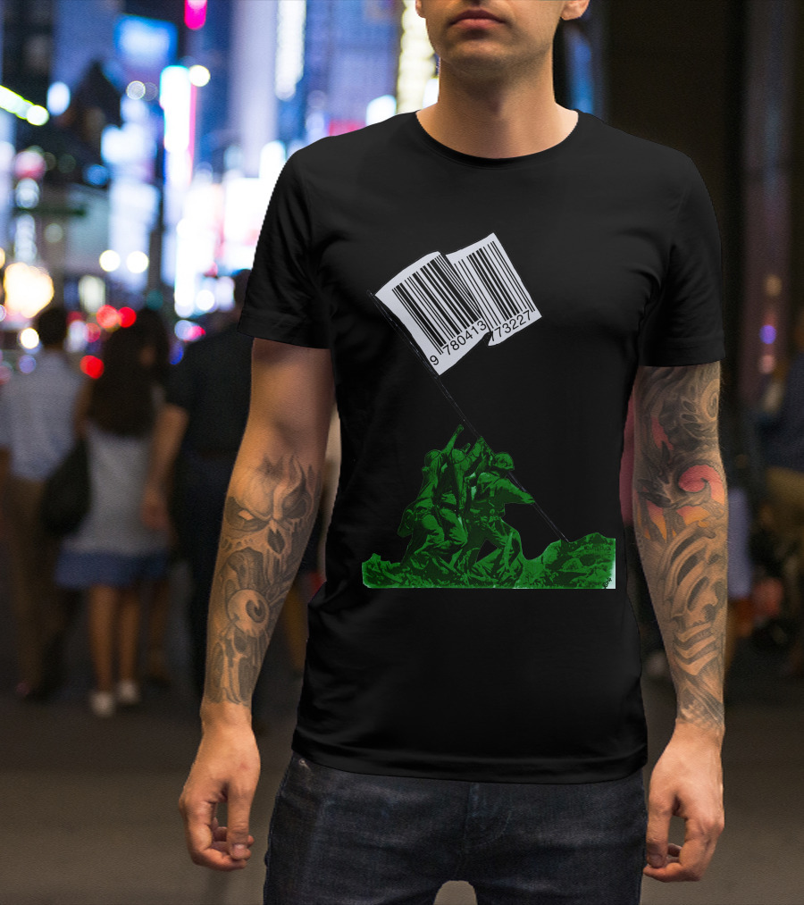 Raising The Barcode Flag Of Commerce T-Shirt