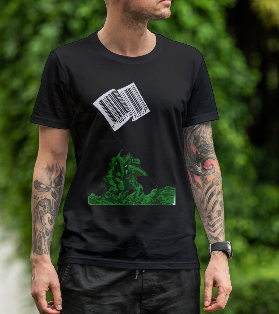 Raising The Barcode Flag Of Commerce T-Shirt