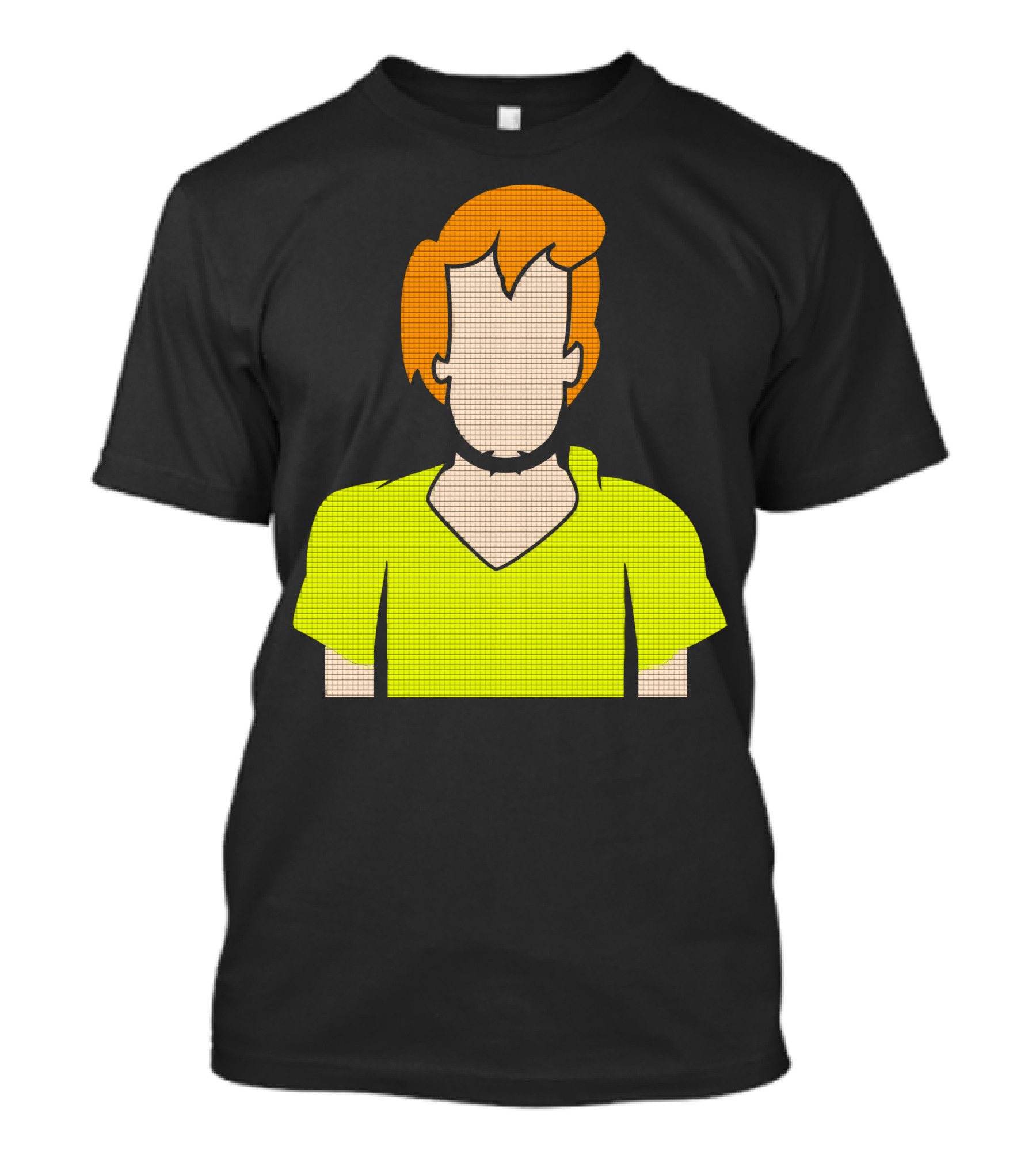 Shaggy Iconic Green Shirt And Orange Hair T-Shirt