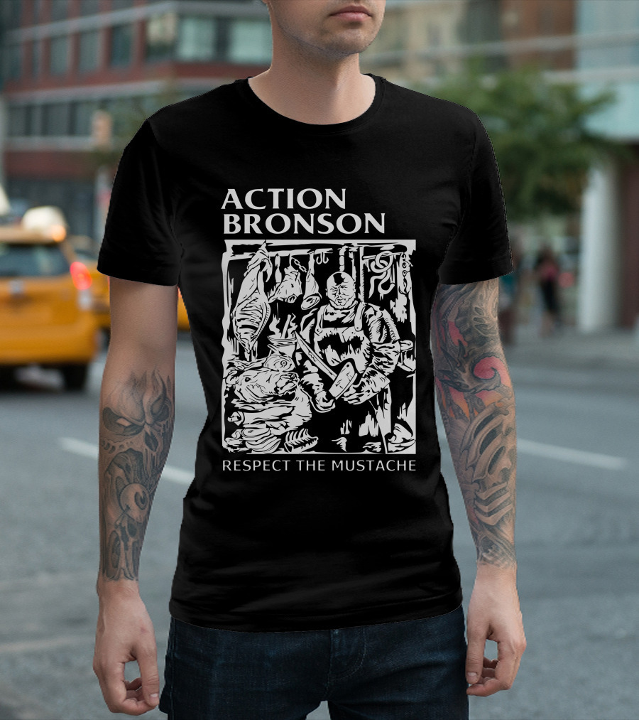 ACTION BRONSON RESPECT THE MUSTACHE T-Shirt