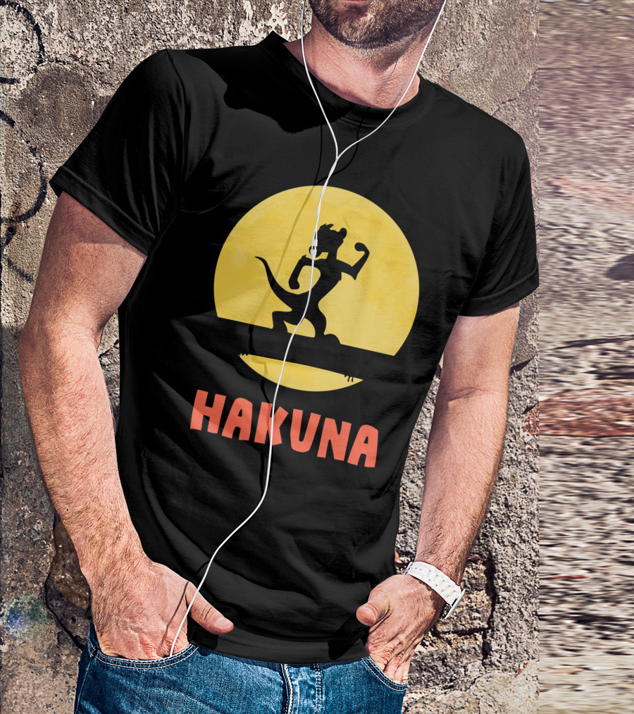 Hakuna Strength Silhouette Bold Yellow Circle T-Shirt