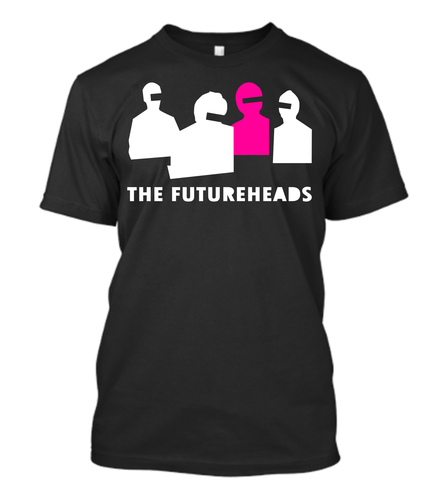The Futureheads Silhouette Design With Pink Figure T-Shirt