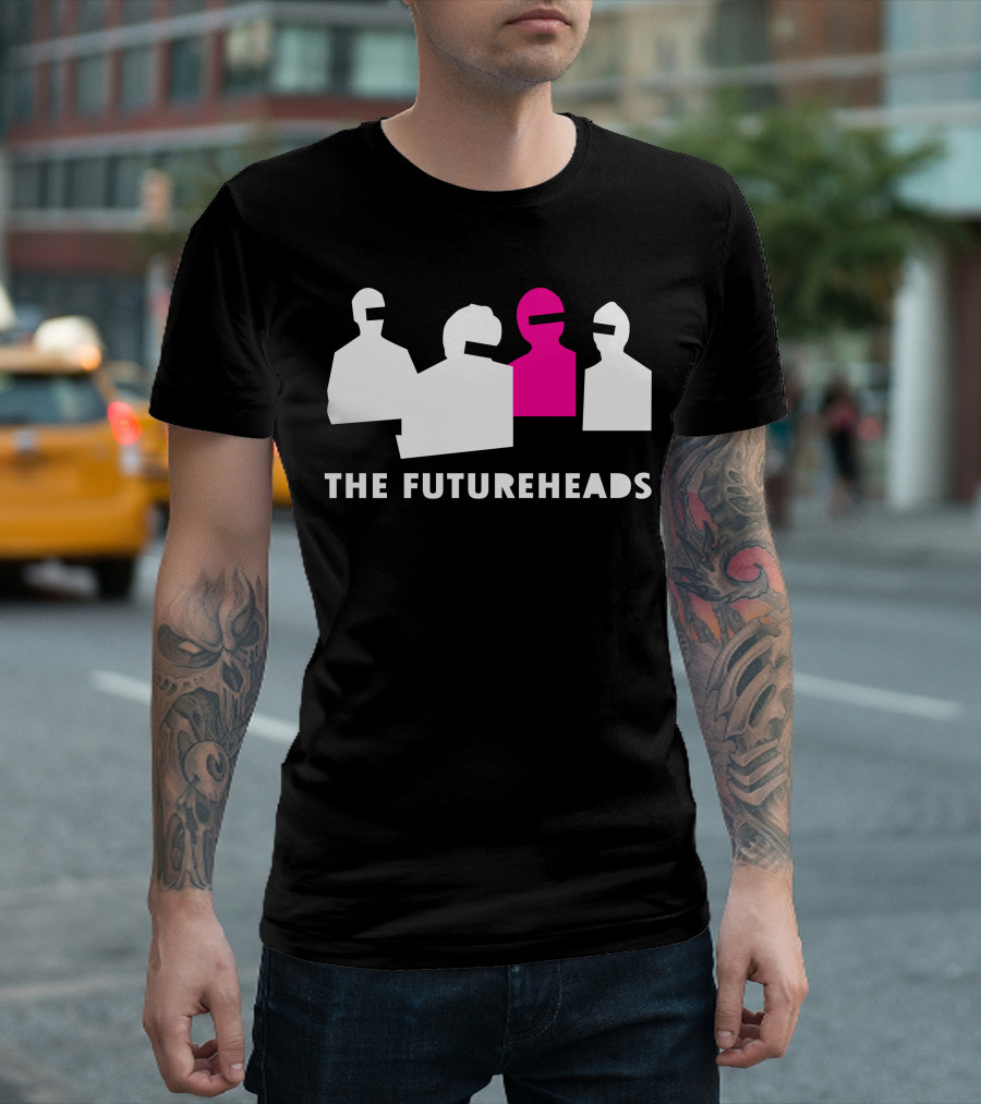 The Futureheads Silhouette Design With Pink Figure T-Shirt