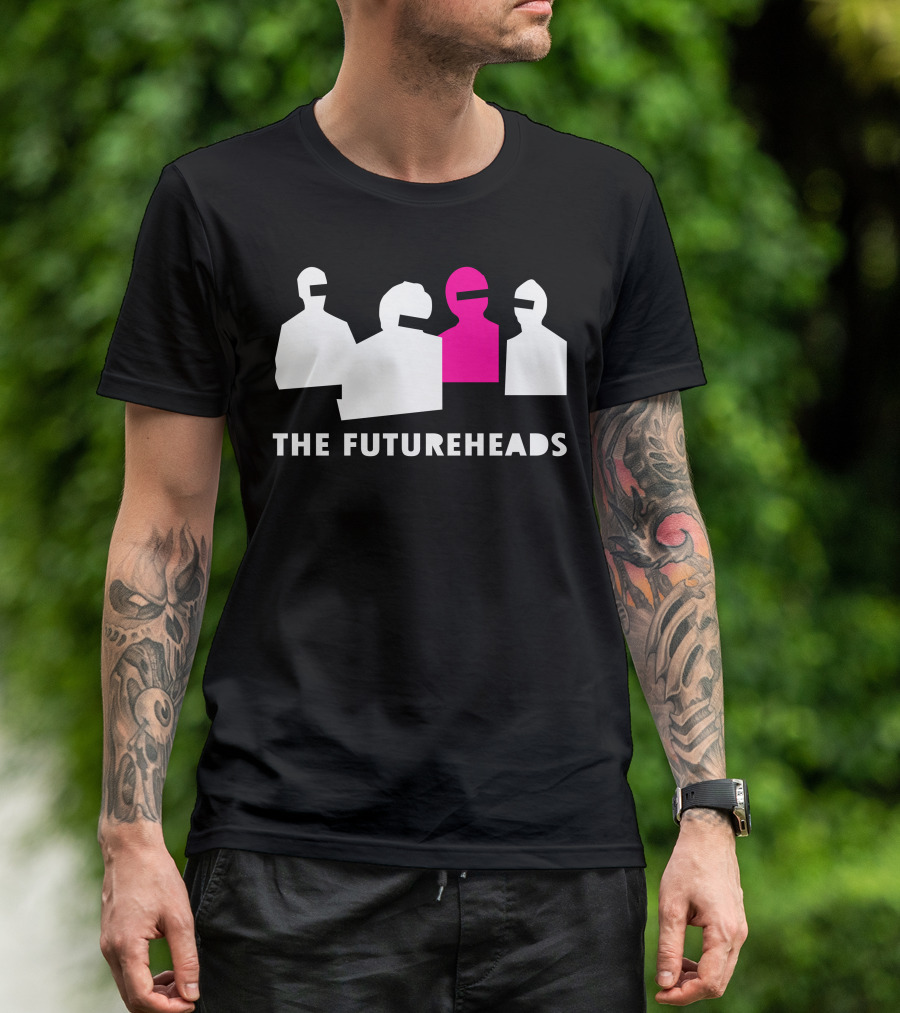 The Futureheads Silhouette Design With Pink Figure T-Shirt