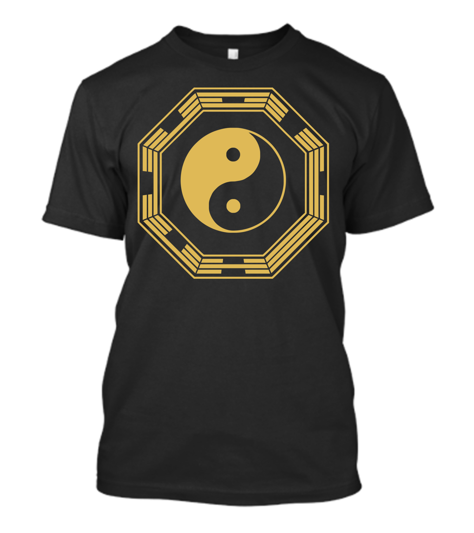 Yin Yang Jingjang China Chinesisches Denken Symbol In Octagon T-Shirt