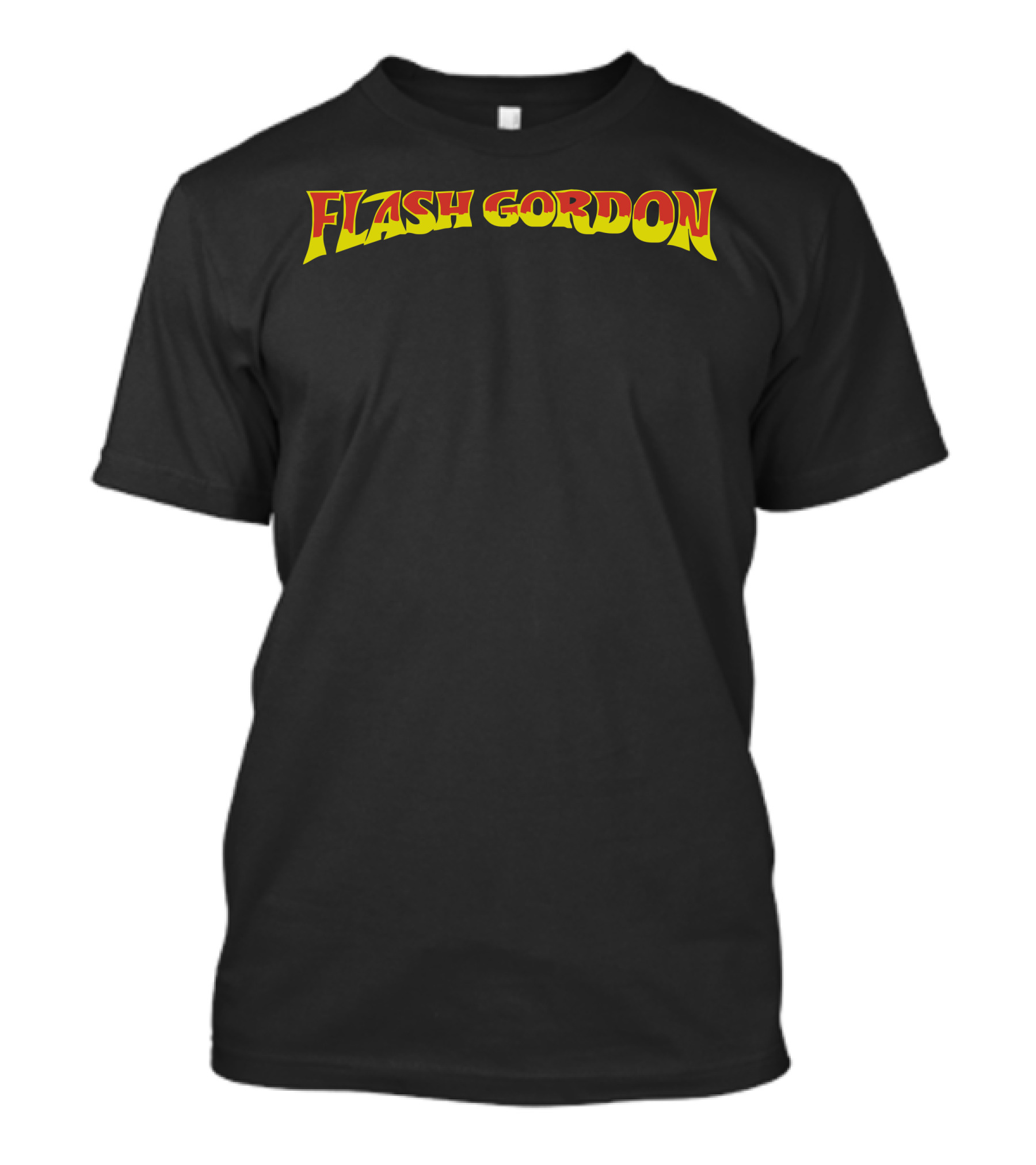 Flash Gordon Retro Logo In Bold Yellow T-Shirt