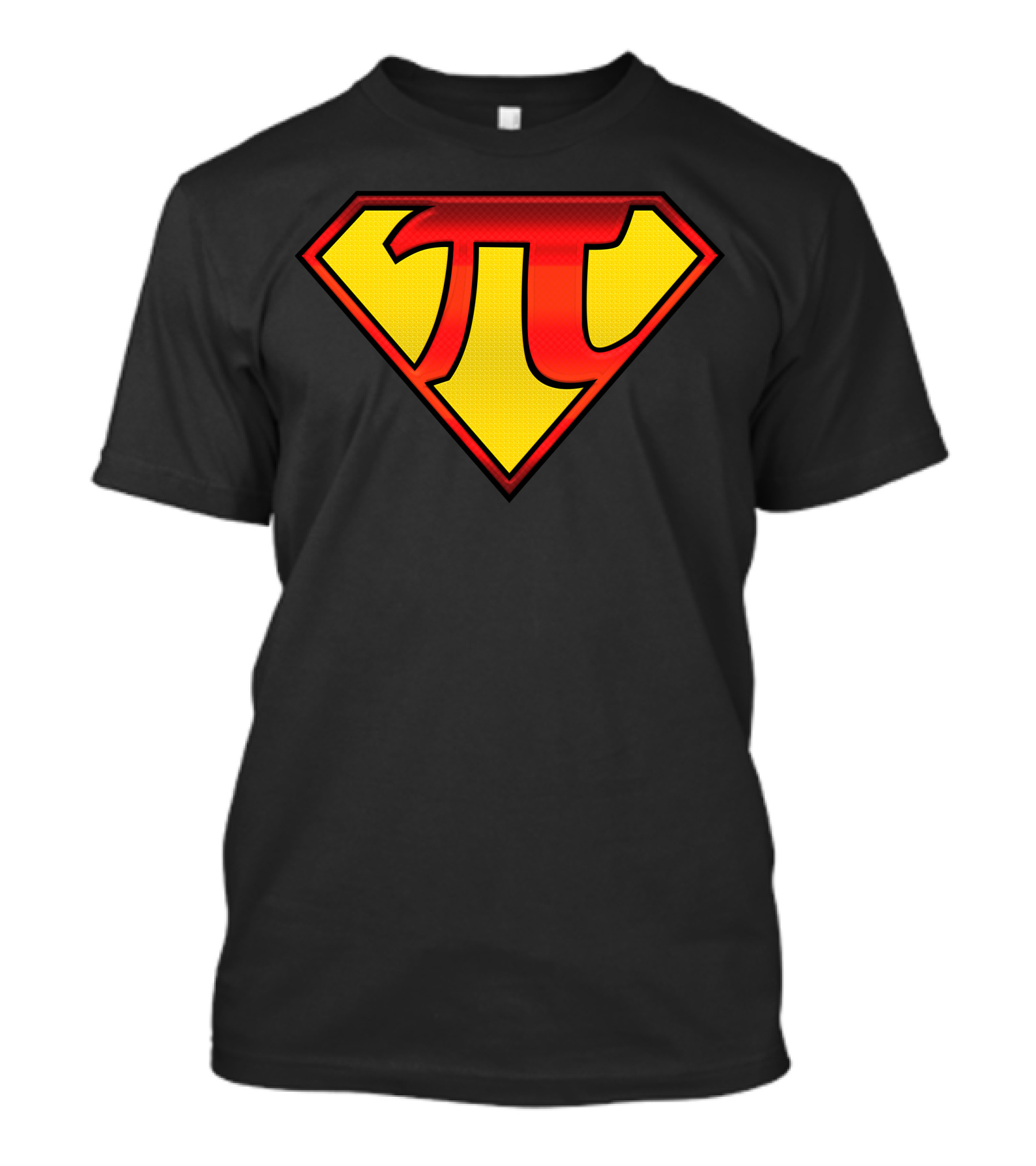 Funny Super Pi Shield Emblem T-Shirt