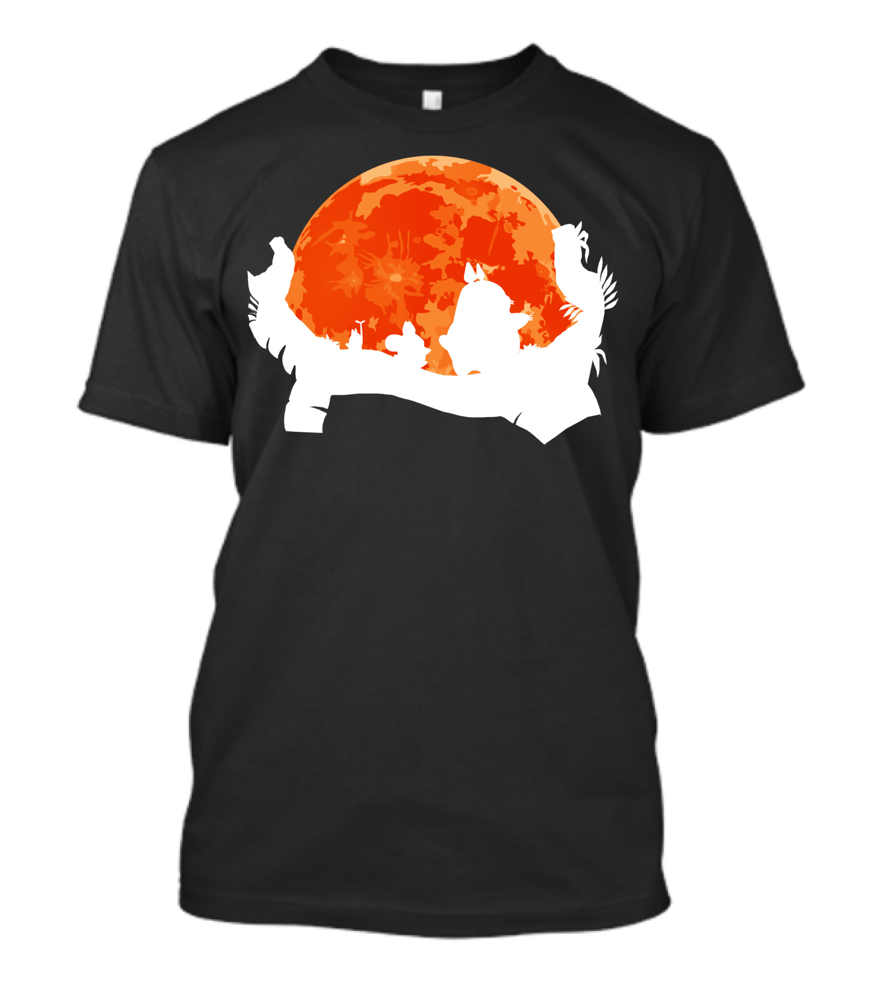 Hakuna Totoro Sunset Silhouette Moon Scene T-Shirt