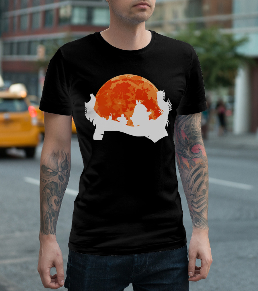 Hakuna Totoro Sunset Silhouette Moon Scene T-Shirt