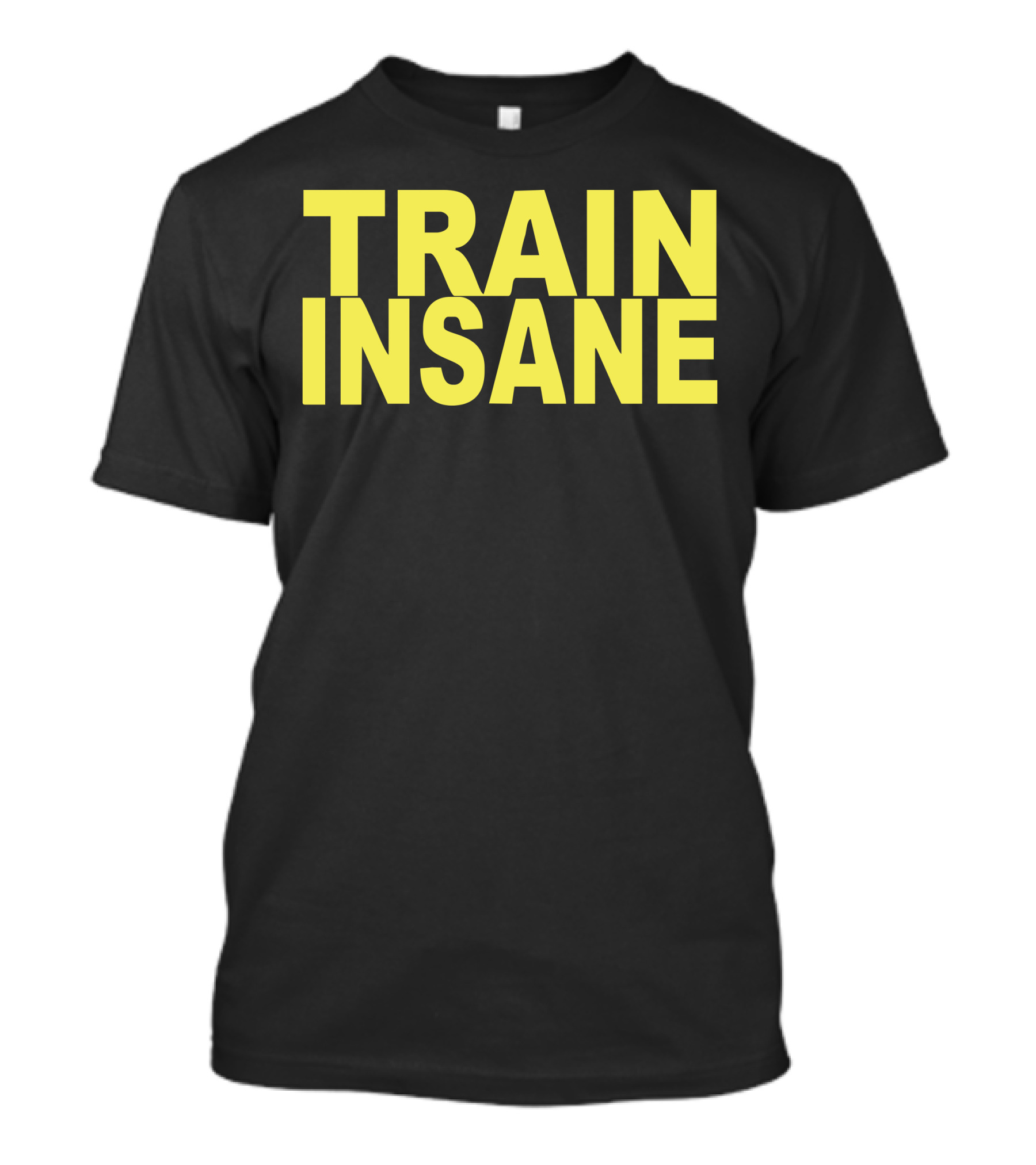 Train Insane Gym Training Bodybuilding Workout Keepfit Weightlifting T-Shirt