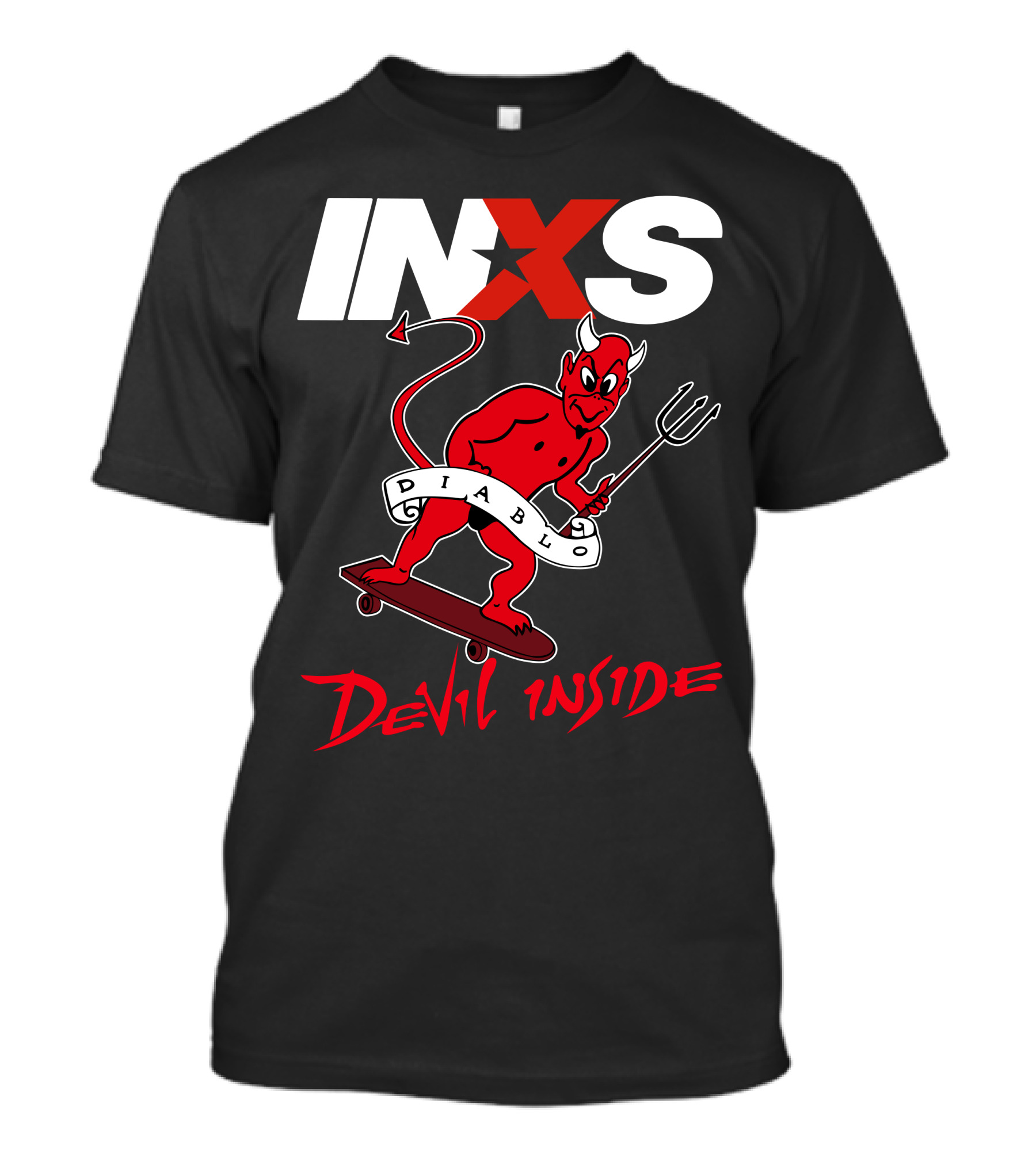 INXS Diablo Devil Inside Skateboarding Demon T-Shirt