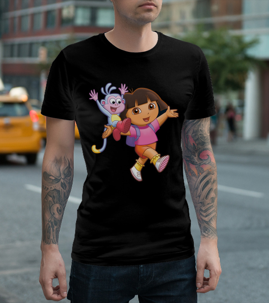 Cartoon Png Transparent Dora And Boots Adventure T-Shirt