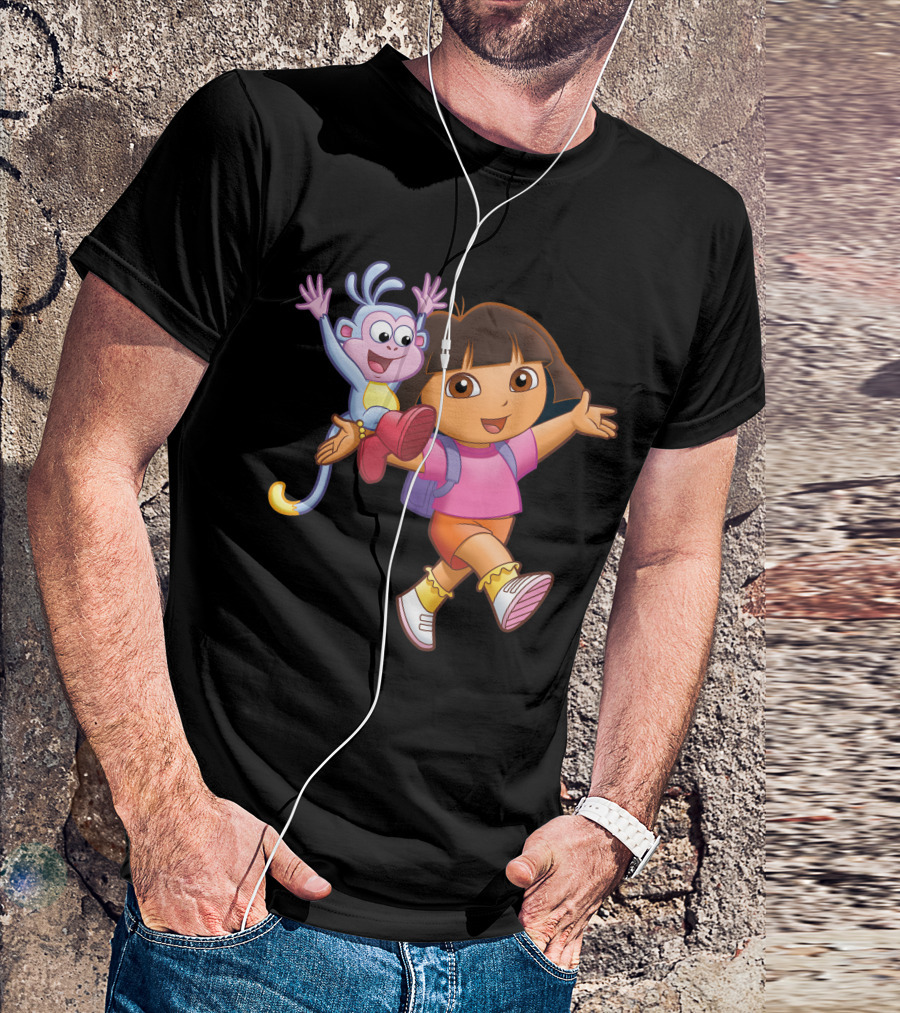 Cartoon Png Transparent Dora And Boots Adventure T-Shirt