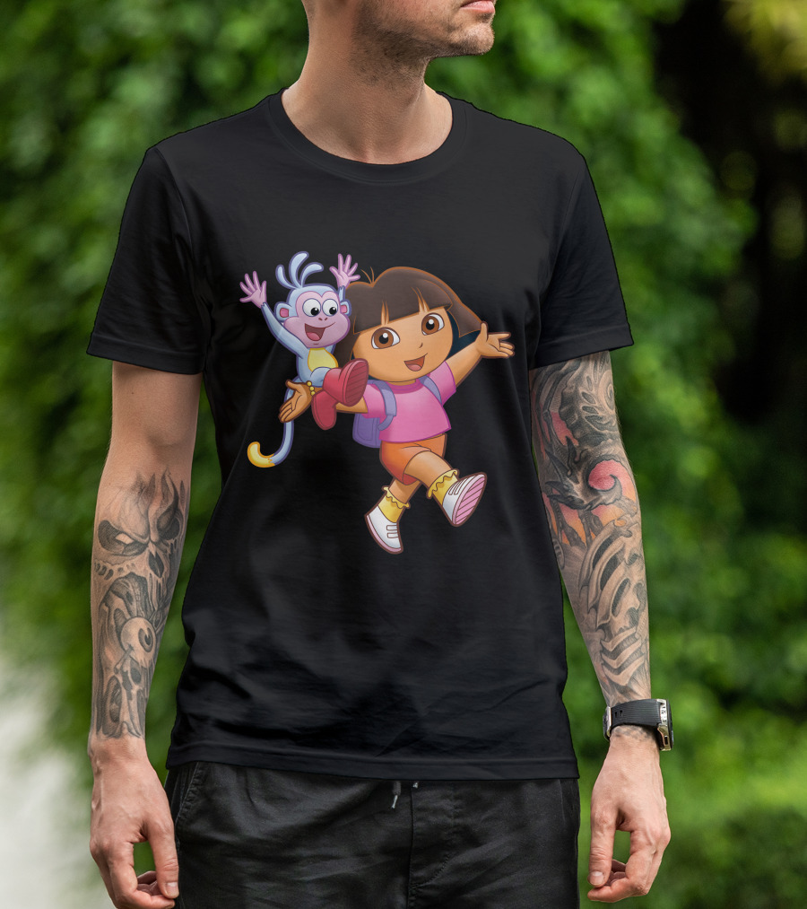 Cartoon Png Transparent Dora And Boots Adventure T-Shirt