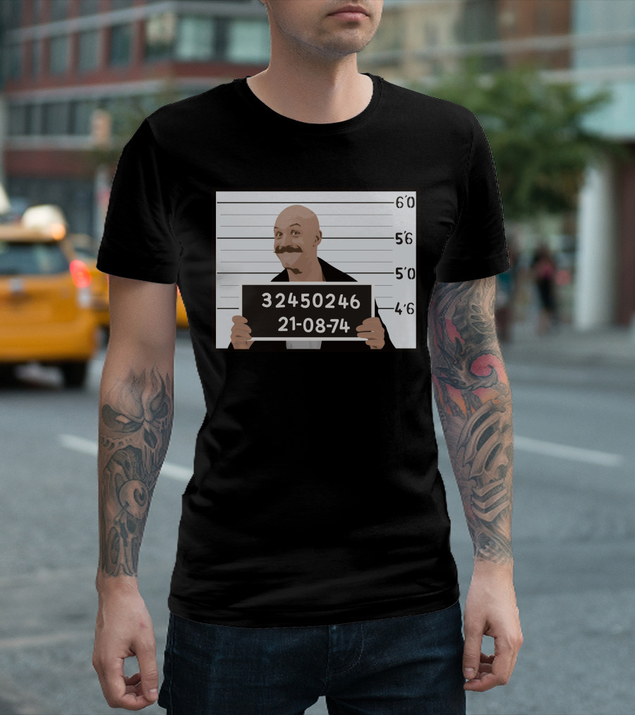 Charles Bronson Mugshot Prisoner 32450246 21-08-74 T-Shirt