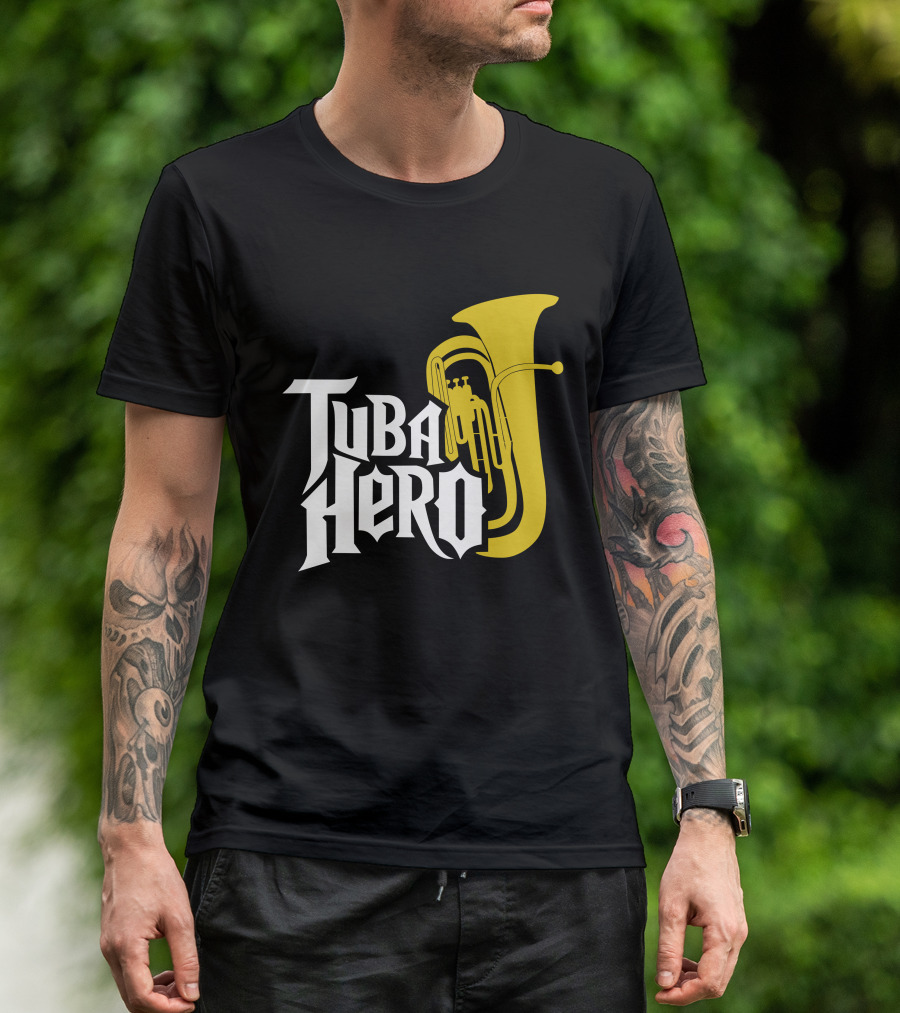 Tuba Hero Cool Design Tuba Iconic T-Shirt
