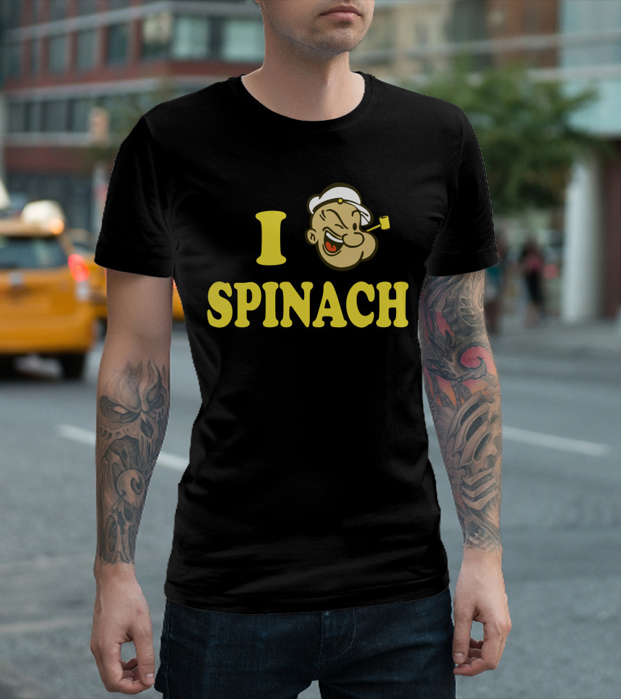 Popeye I Love Spinach T-Shirt