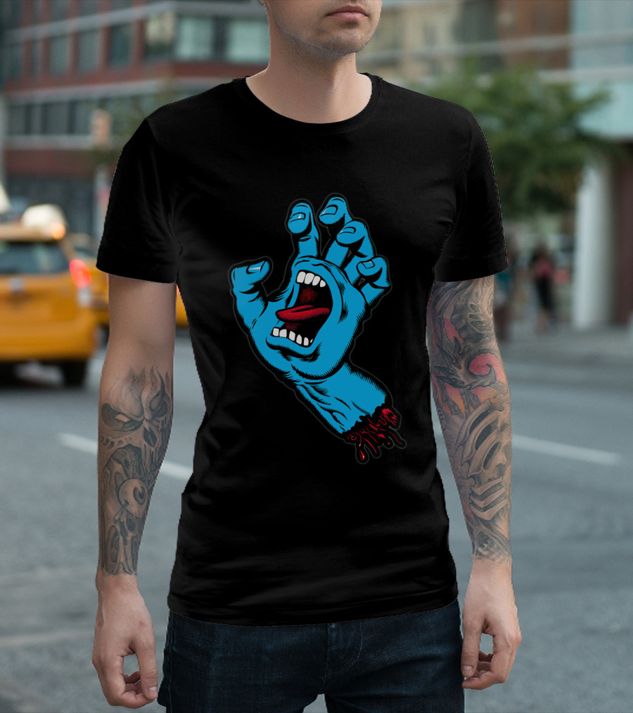 Santa Cruz Screaming Hand by Jim Phillips T-Shirt